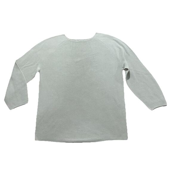 MM Lafleur Sweater The Chadwick 3D Knit Crewneck In Air Grey White XS - Picture 2 of 7